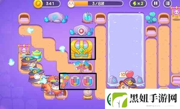 保卫萝卜4阿波与魔法宝藏第99关通关教学