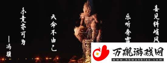 冯骥B站跨年晚会黑神话题新词：未竟亦可为！