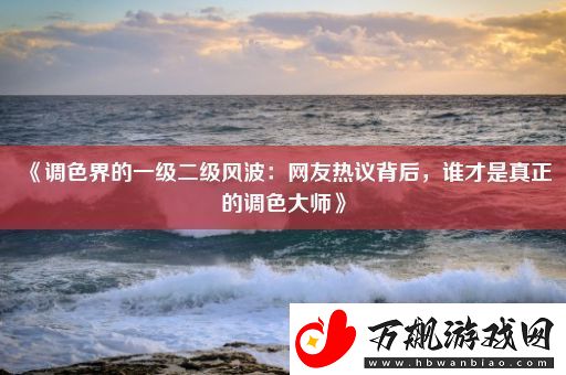 调色界的一级二级风波：网友热议背后-谁才是真正的调色大师