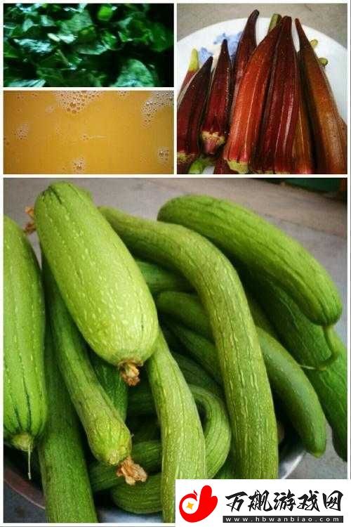 香蕉菠萝水蜜桃黄瓜丝瓜秋葵：多种蔬果的奇妙组合
