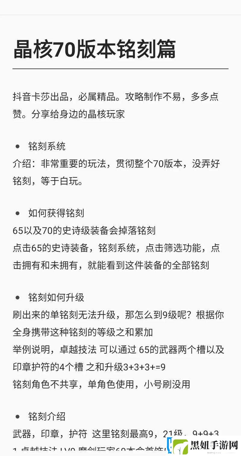 晶核深度解析：独特装备系统详解与攻略心得分享