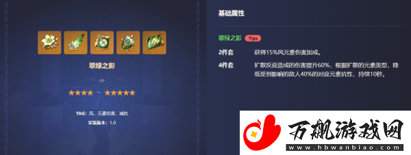 原神风主圣遗物搭配推荐