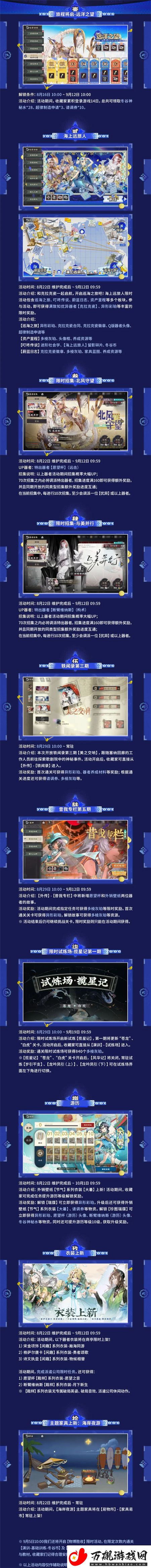 物华弥新1.4上版本海上远旅人限时活动内容有什么
