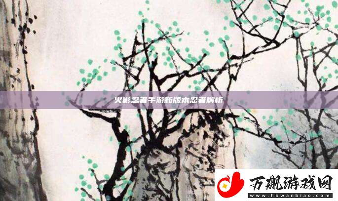 火影忍者手游新版本忍者解析