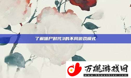 了解僵尸时代3的不同游戏模式