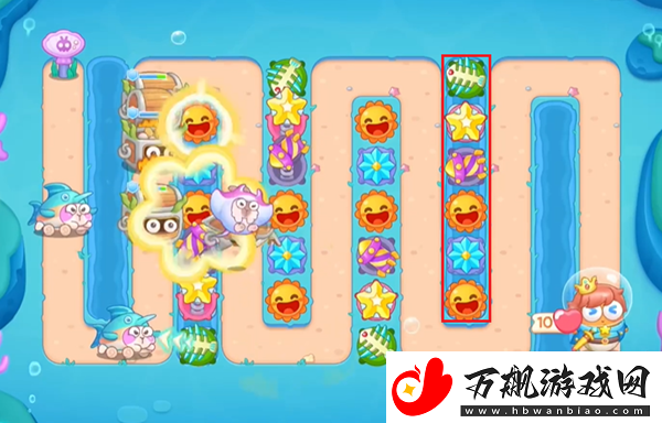 保卫萝卜4海的闺女第110关怎么完美通关