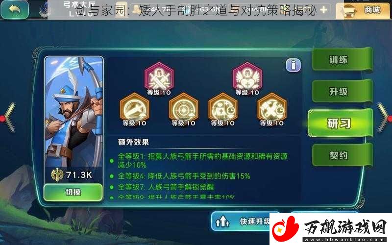 剑与家园：矮人手制胜之道与对抗策略揭秘