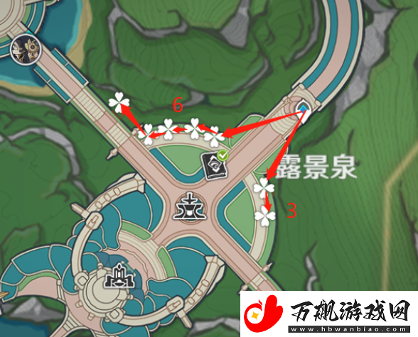 原神虹彩蔷薇采集路线