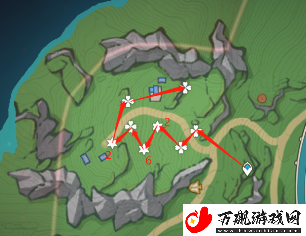 原神虹彩蔷薇采集路线