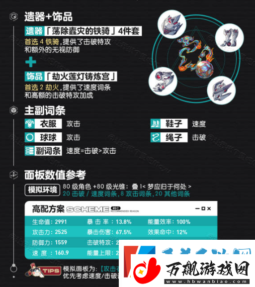 崩坏星穹铁道流萤遗器怎么搭配
