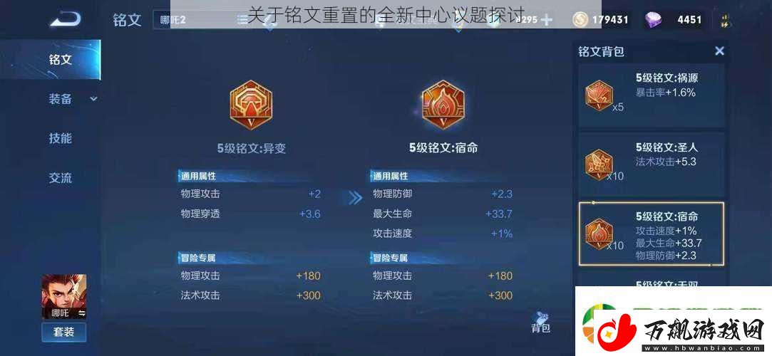 关于铭文重置的全新中心议题探讨